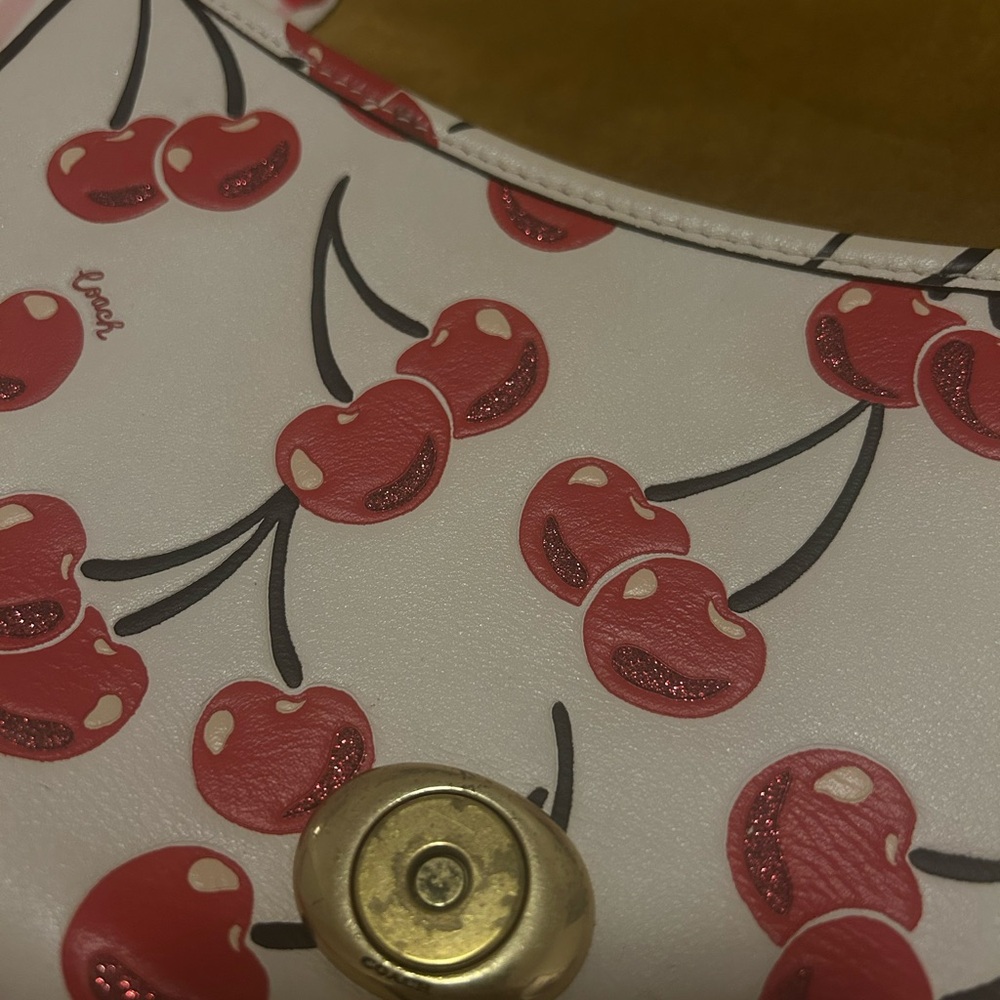 Coach Cherry Print Soft tabby Bag - Picture 5 of 10